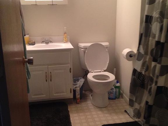 Bathroom with shared shower