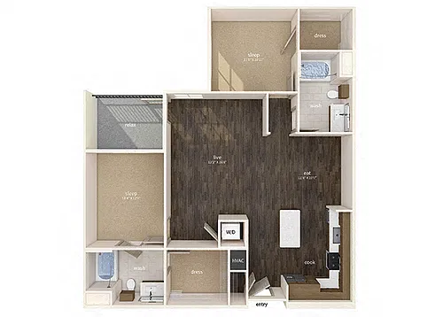 Floor plan B3