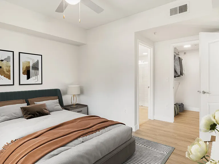 Bedroom with Hard Surface Flooring