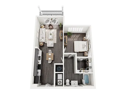 Floor plan 1B4a ADA
