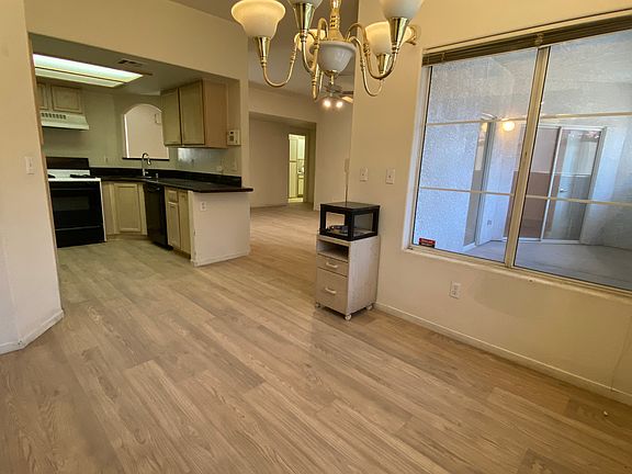 Dining area and kitchen