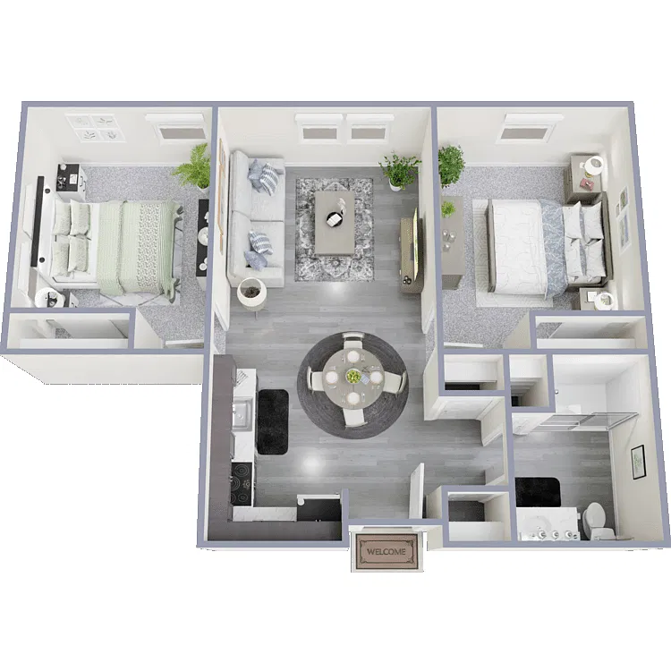 Floor plan 2 Bedroom