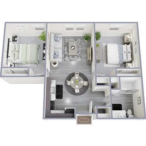 Floor plan 2 Bedroom