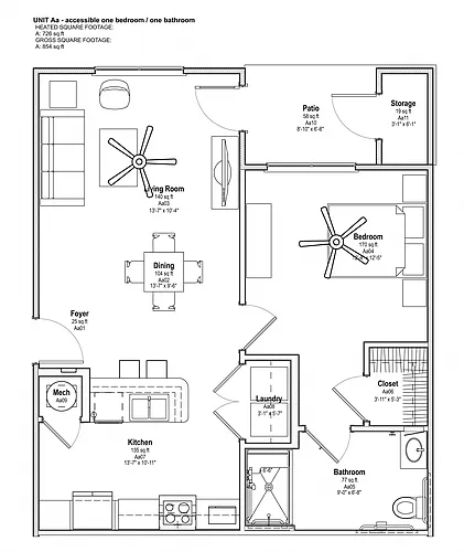 Floor plan 1 Bedroom