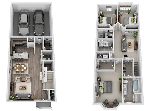 Floor plan Evanston 3-Bed