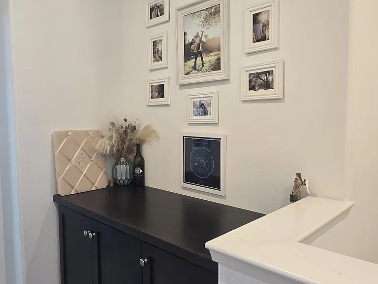 study area upstairs with closet space