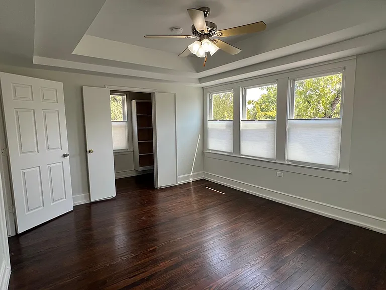 View in master towards walk-in closet