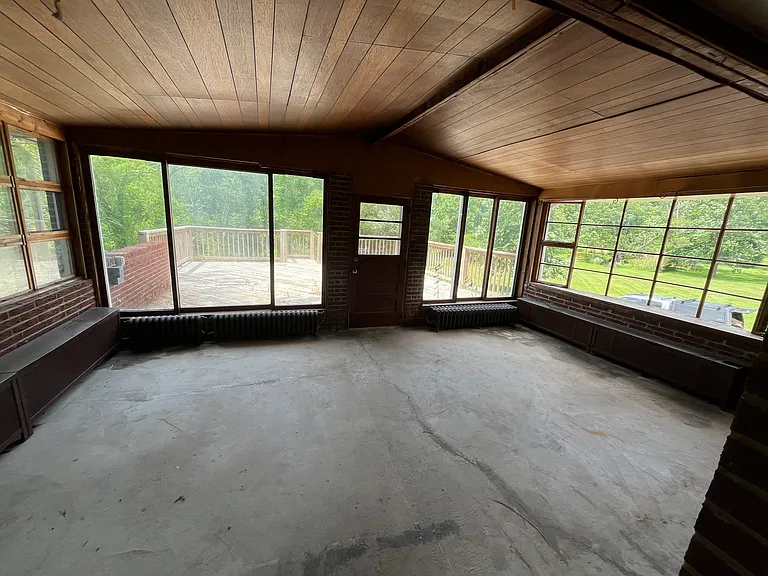 Enclosed porch and sun room.