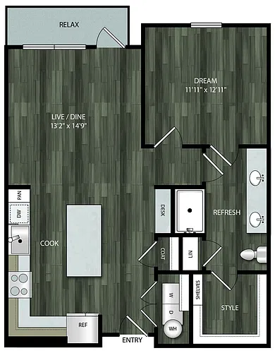 Floor plan 1C
