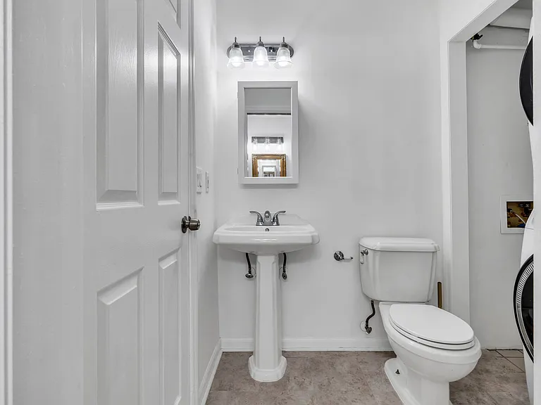 Powder Room with In Unit Laundry