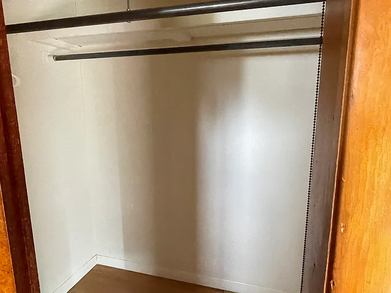 First floor master bedroom closet