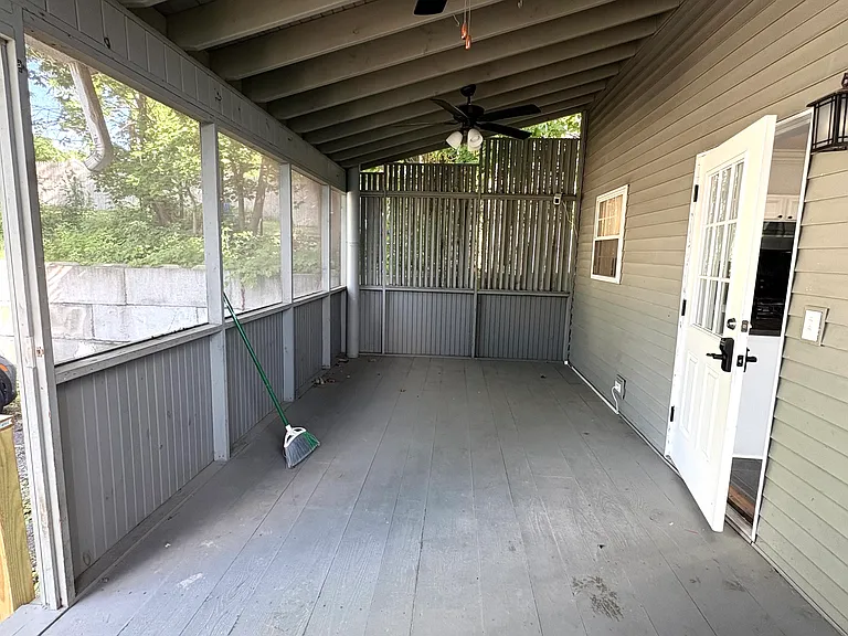 Rear Screened Porch off Kitchen