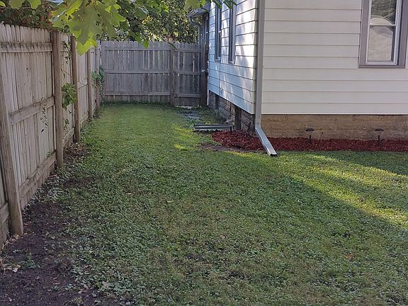 Private fenced yard