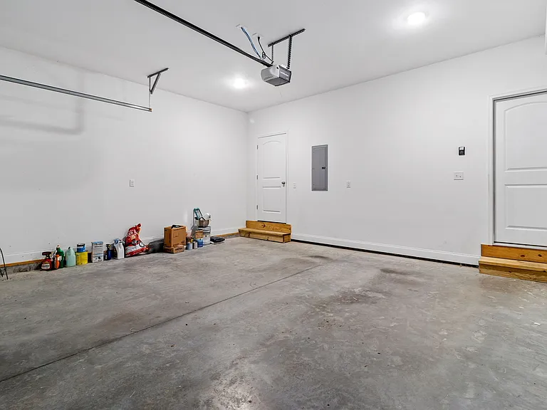 Two car attached garage