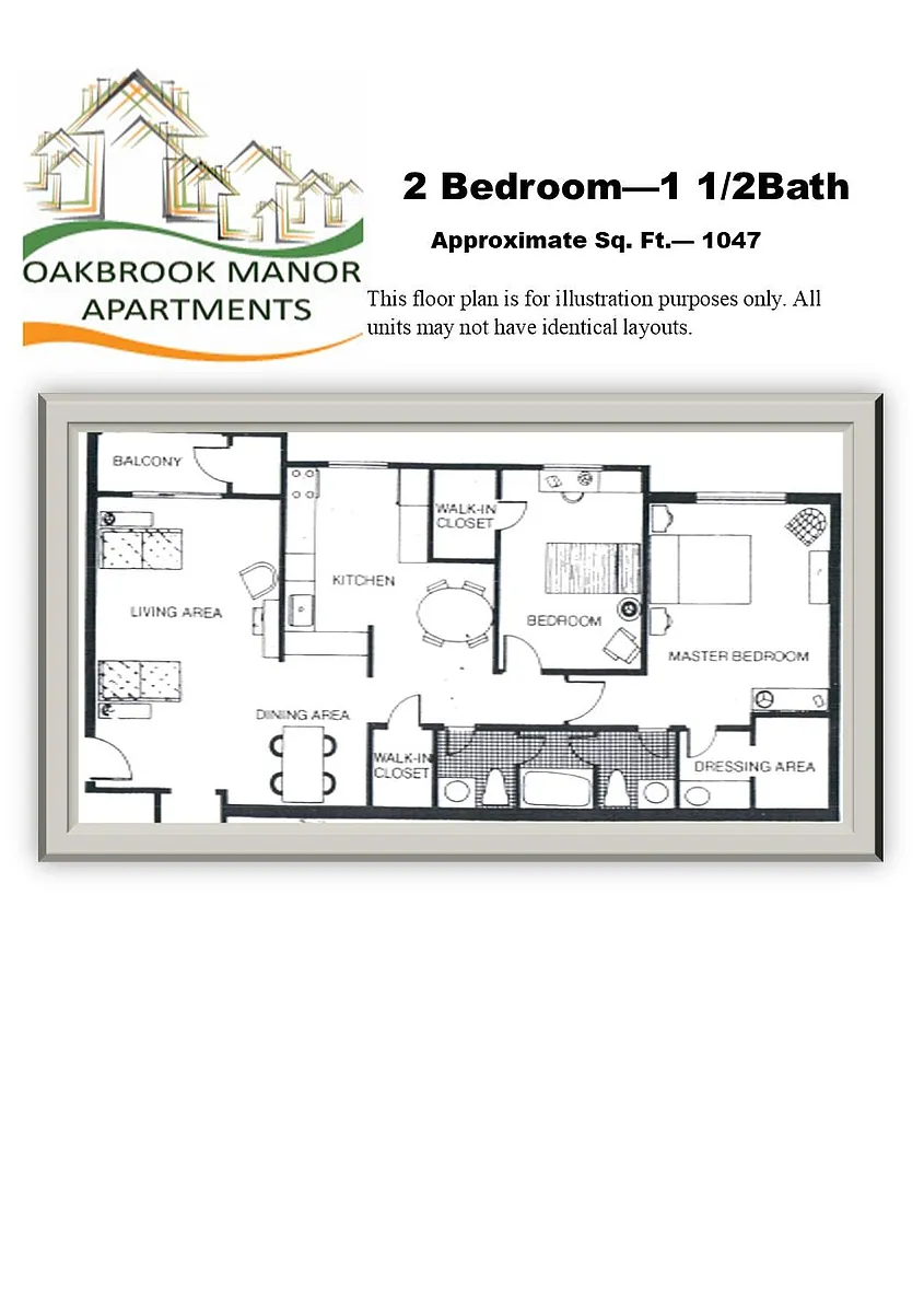 Floor plan 2 Bedroom