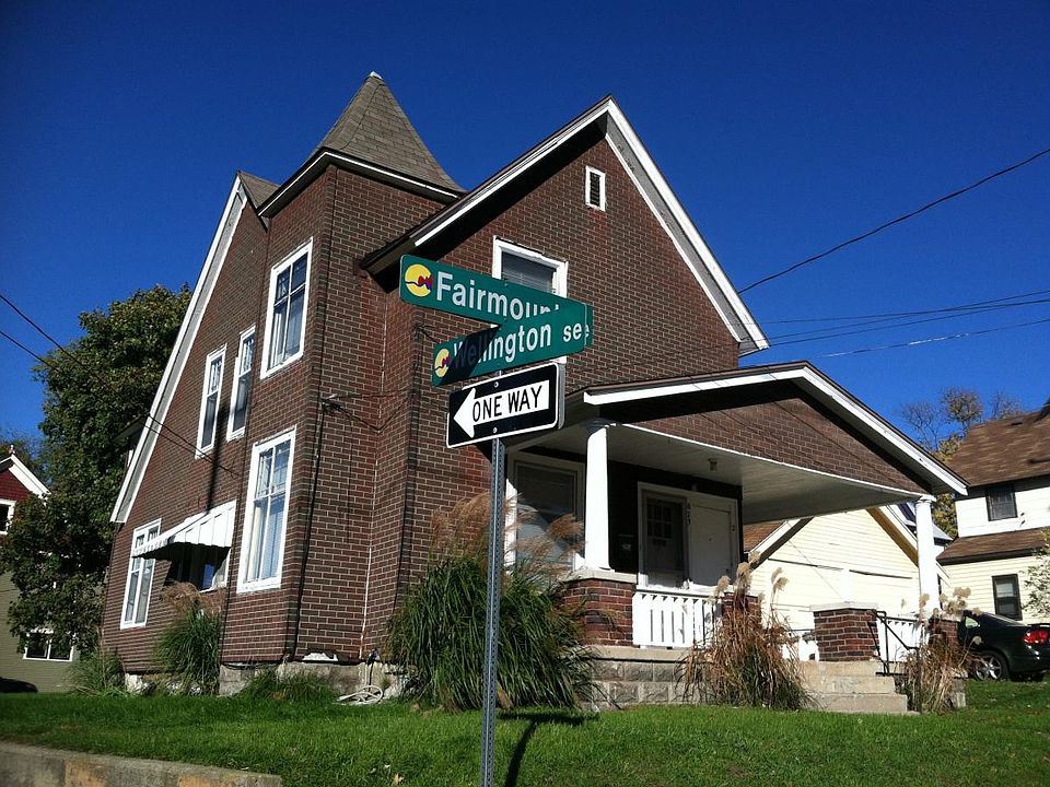 The house is on the corner of Fairmount and Wellington.