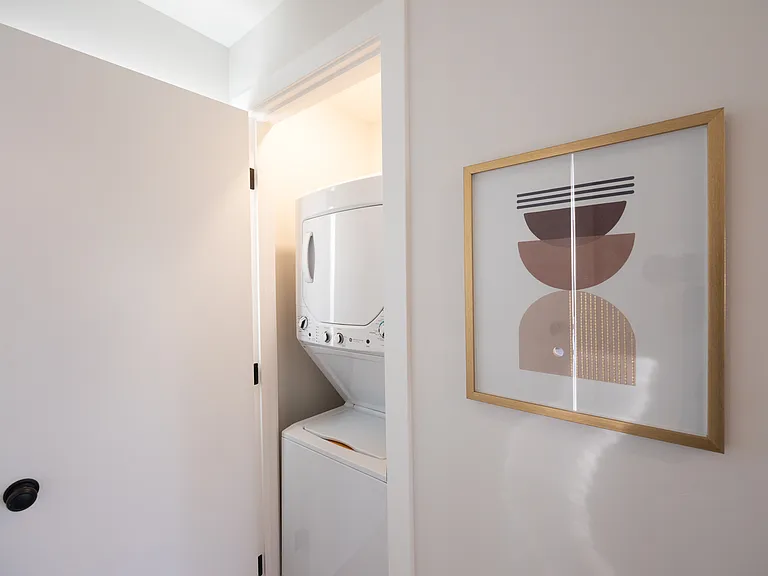 Stacking WASHER & DRYER inside the apartment