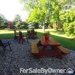 Backyard looking south, very private