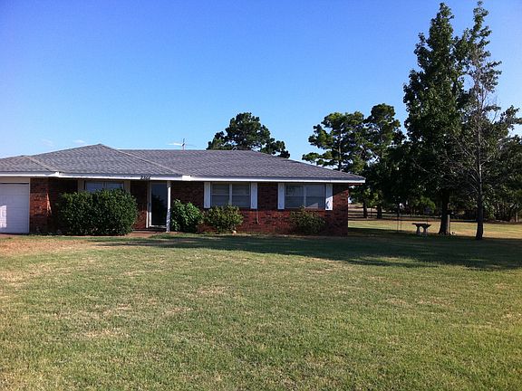 House framed by trees