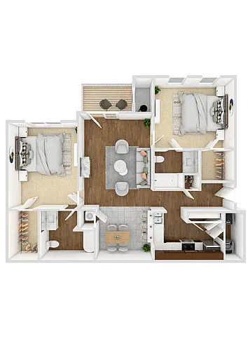 Floor plan Two Bedroom