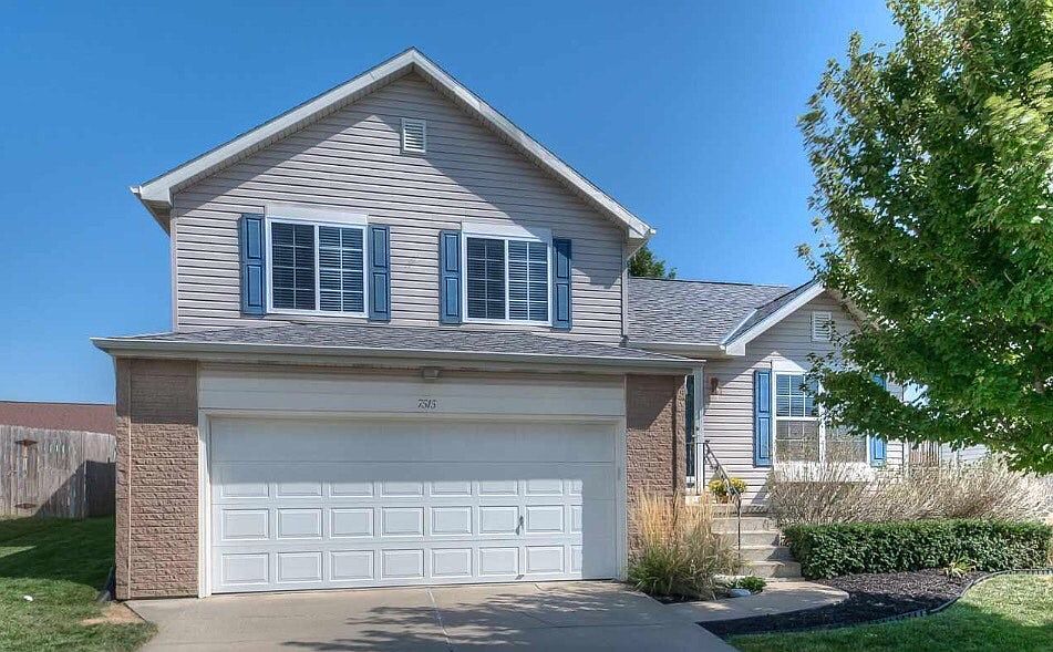 West facing home so quick melting snow and shaded backyard i