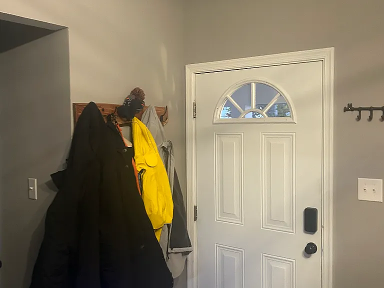 Front door from the inside