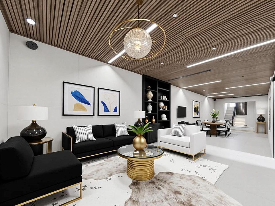 Virtually staged lobby