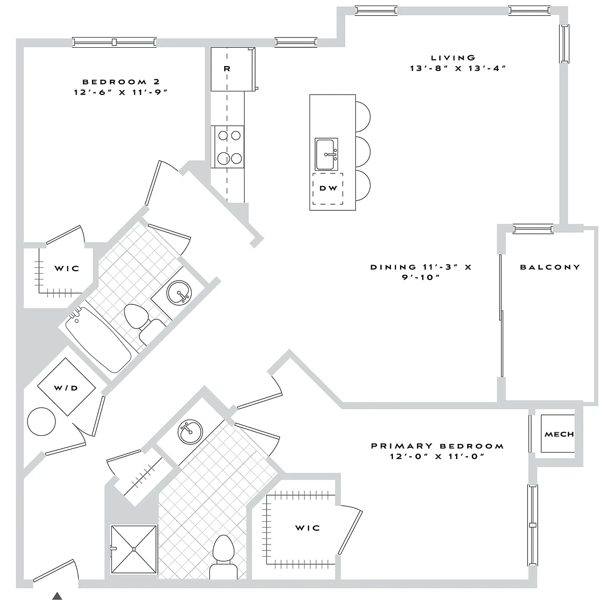 Floor plan B1-B01
