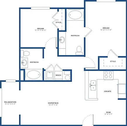 2x2 Small w/Sunroom Floor Plan 2x2 Small w/Sunroom Floor Plan