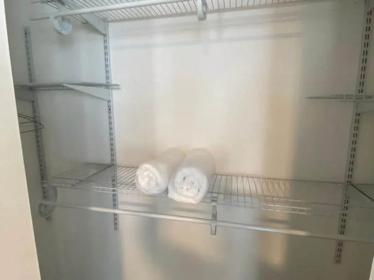 Spacious wardrobe for clothes and belongings storage