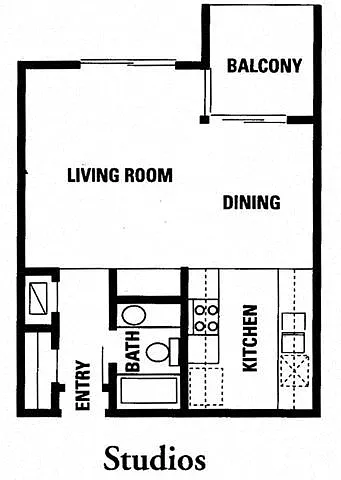 Floor plan Studio