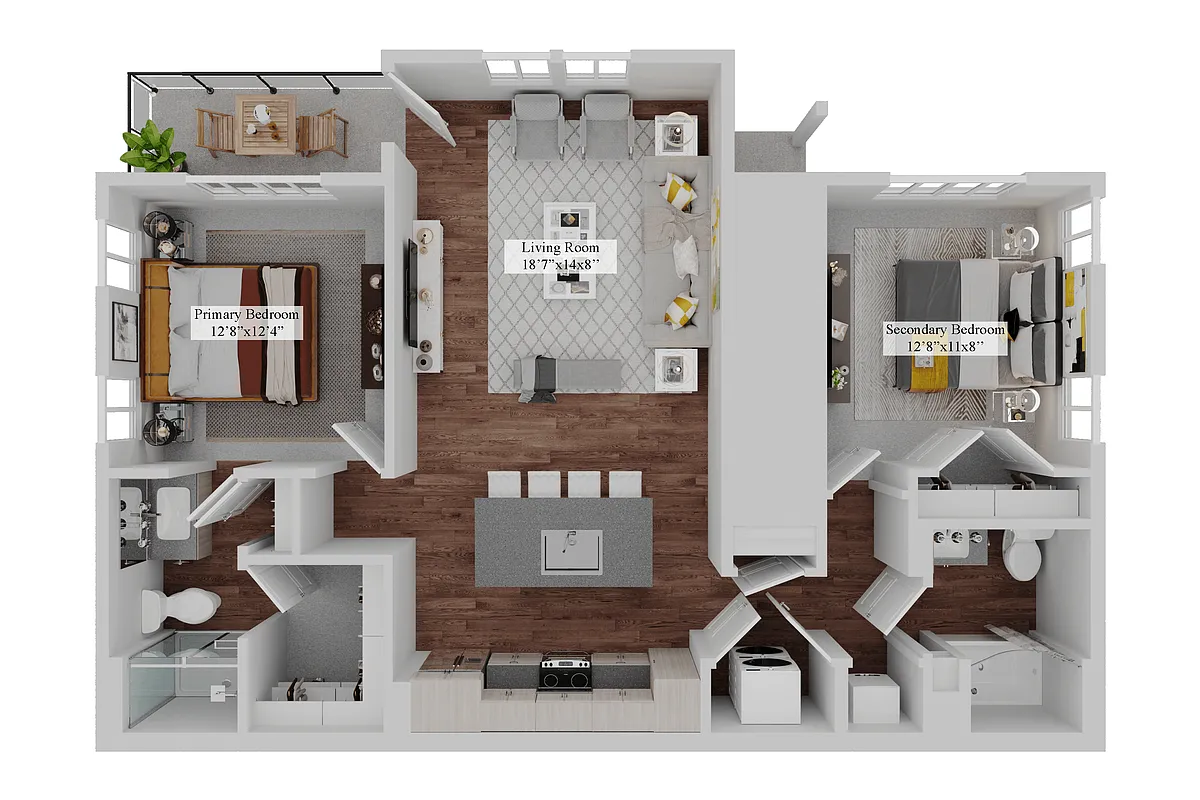 Floor plan The Concord (B2)