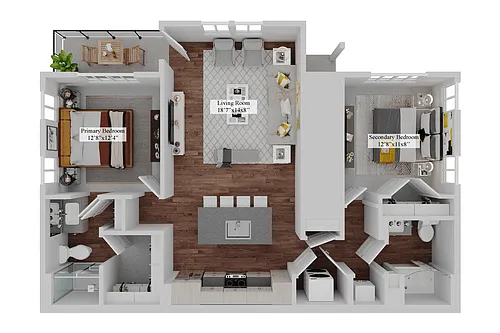 Floor plan The Concord (B2)
