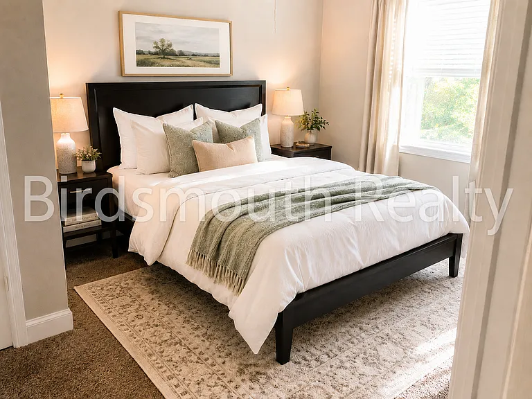 2662 White Oak bedroom #3. AI generated interior design