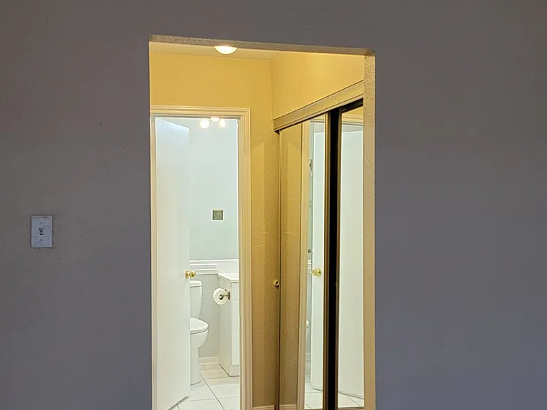Two closets one on each side