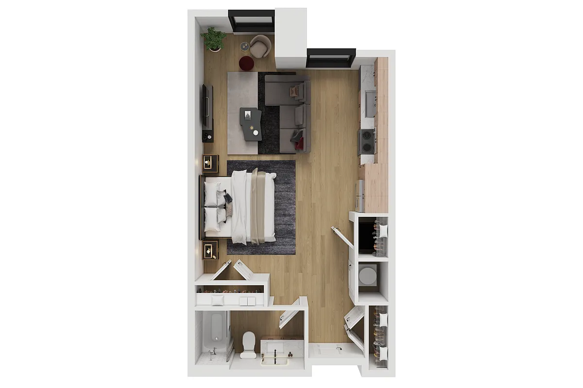 Floor plan Studio Apt