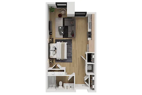 Floor plan Studio Apt