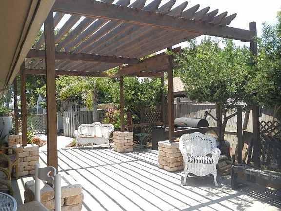 BBQ area and sitting area