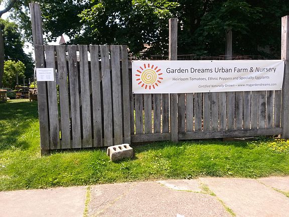 Garden Dreams across the street