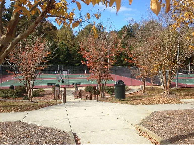 Trail from the community leads to Apex Community Park, featuring a 3-mile loop and a lake.