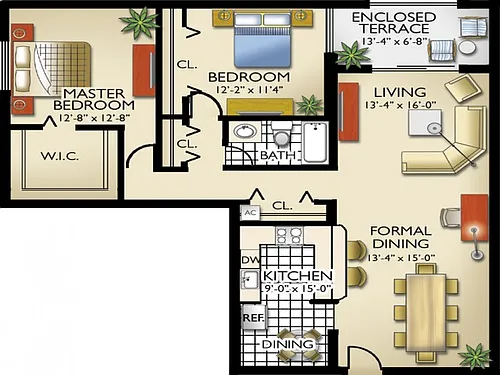 Floor plan Model C-1