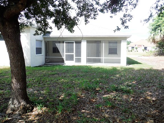 Rear view, screened porch