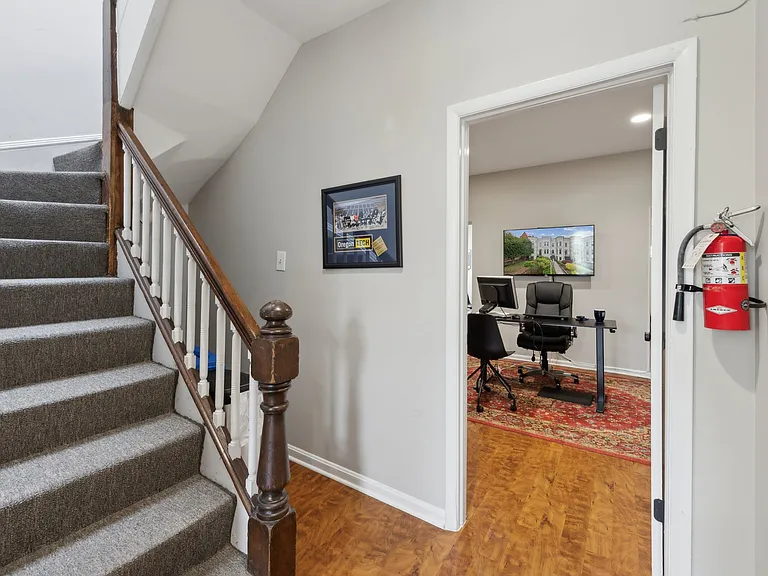 Stairs to the upper level
