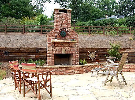 Fireplace Makes the Outside Useable All Year 