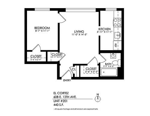 Floor plan 1 Bedroom