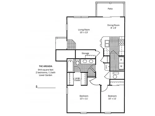 Floor plan The Arcadia