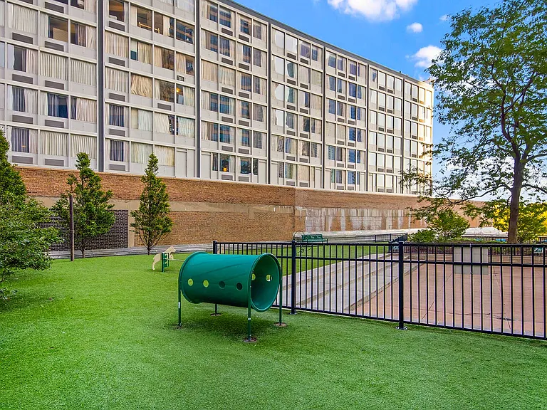 Your pup has an open leash dog park across the street and a private, outdoor dog deck here at home. Bath time is also fun in our fully-equipped dog spa.