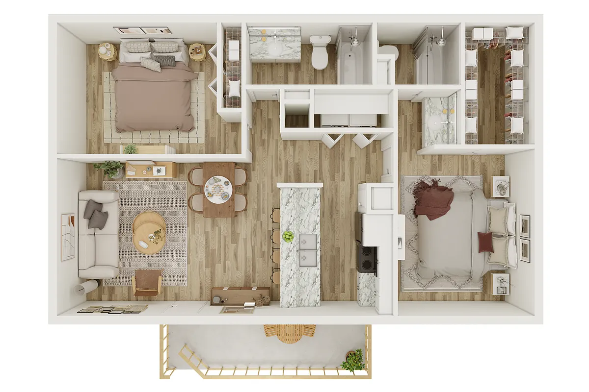 Floor plan 2X2
