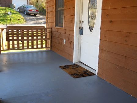 Front Porch With Swing