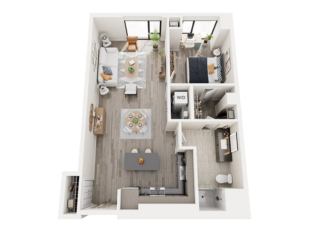 Floor plan 1B6